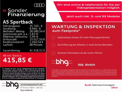 Gebraucht Audi A5 S-Line 286 PS (210 kW) 2022 Grau Coupé