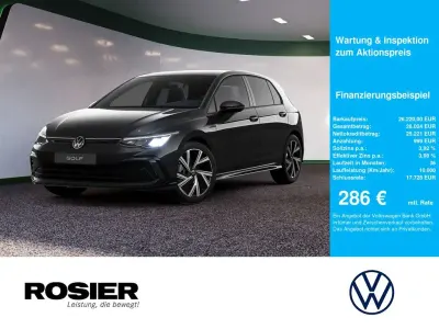 Used VW Golf VIII R-line 150 HP (110 kW) 2024 Black Sedan