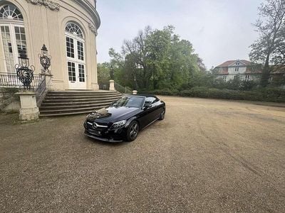 Schwarz Gebraucht 2021 Mercedes C220 AMG line Cabrio | 39.900 € (Etwas zu teuer)