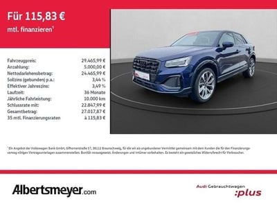Second-hand Audi Q2 Advanced Plus 150 CP (110 kW) 2024 Albastru SUV