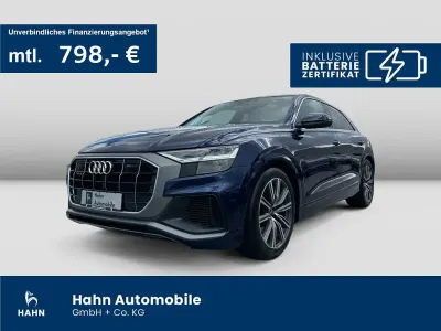 Gebraucht Audi Q8 S-Line 381 PS (280 kW) 2023 Navarrablau metallic SUV