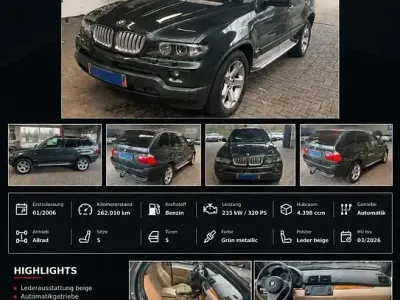 Gebraucht BMW X5 Sport Line 320 PS (235 kW) 2006 Grün SUV