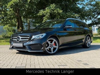 Brugt Mercedes C200 AMG line 184 HK (135 kW) 2015 Sort Stationcar