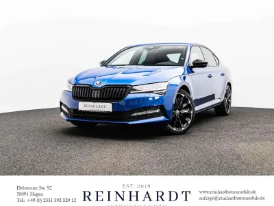 Gebraucht Skoda Superb SportLine 200 PS (147 kW) 2022 Raceblau metallic Limousine