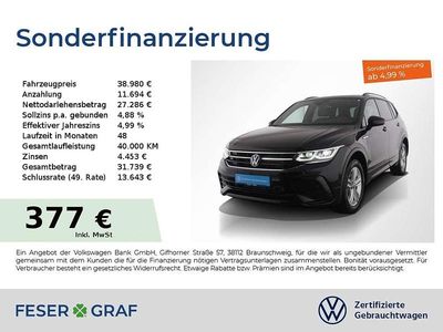 Deep black perleffekt Gebraucht 2024 VW Tiguan Allspace R-line SUV | 38.980 € (Guter Preis)