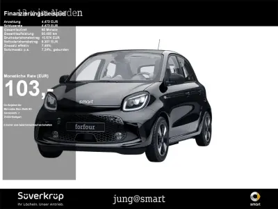 Gebraucht Smart ForFour Electric Drive Passion 60 kW (82 PS) 2021 Schwarz karosserie in black Limousine