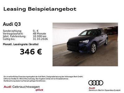 Blau Gebraucht 2025 Audi Q3 S-Line SUV | 37.149 € (Superpreis)