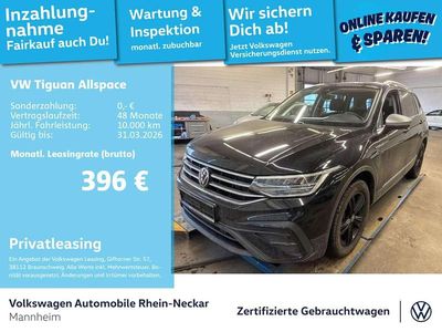 Gebraucht VW Tiguan Allspace Life 200 PS (147 kW) 2022 Deep black perleffekt SUV