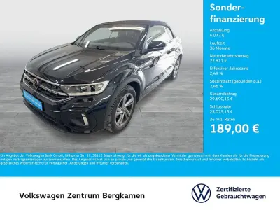 Brugt VW T-Roc Cabriolet R-line 150 HK (110 kW) 2025 Sort Cabriolet
