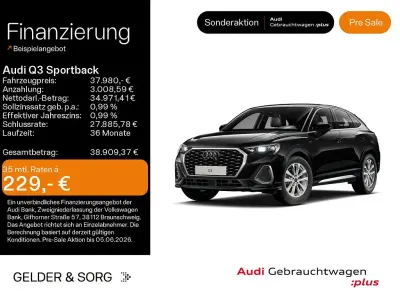Gebraucht Audi Q3 Sportback S-Line 150 PS (110 kW) 2025 Schwarz SUV