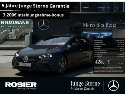 Brugt Mercedes EQE500 AMG 300 kW (408 HK) 2024 Sort Sedan