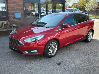 Brugt Ford Focus Titanium 150 HK (110 kW) 2017 Rød Sedan