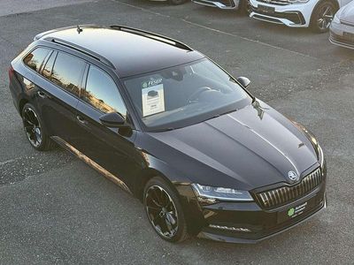 Schwarz Gebraucht 2022 Skoda Superb SportLine Kombi | 27.440 € (Etwas zu teuer)