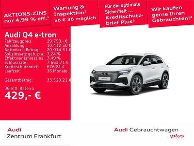 Gebraucht Audi Q4 e-tron Ambiente 150 kW (204 PS) 2023 Gletscherweiß metallic SUV