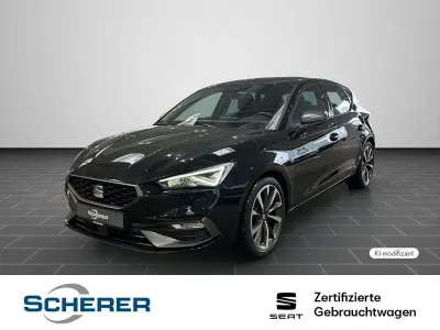 Gebraucht Seat Leon FR 110 PS (80 kW) 2023 Midnight schwarz metallic (metallic) Limousine