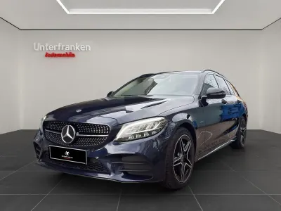 Używany Mercedes C300e AMG line 194 KM (142 kW) 2019 Niebieski Kombi