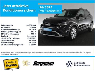 Gebraucht VW T-Cross Goal 116 PS (85 kW) 2025 Schwarz / deep black SUV