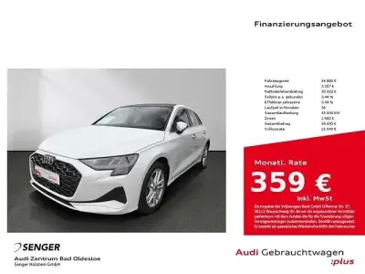 Brugt Audi A3 Advanced 116 HK (85 kW) 2025 Hvid Sedan