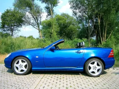 Gebraucht Mercedes SLK200 AMG 136 PS (100 kW) 1997 Blau Cabrio