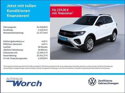Gebraucht VW T-Cross Goal 116 PS (85 kW) 2025 Pure white SUV
