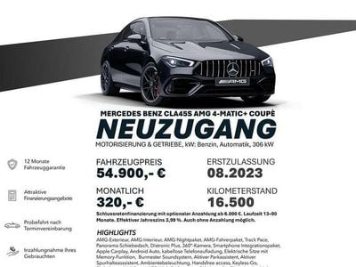 Gebraucht Mercedes CLA45 AMG AMG 421 PS (309 kW) 2023 Schwarz Limousine