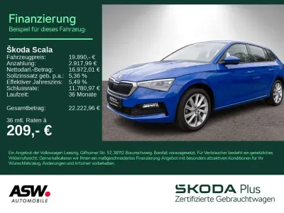 Gebraucht Skoda Scala Style 150 PS (110 kW) 2023 Energyblau Kleinwagen
