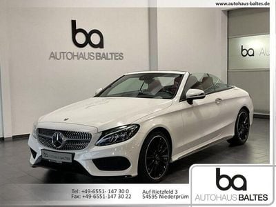 Usata Mercedes C250 AMG line 211 CV (155 kW) 2018 Bianco Cabrio