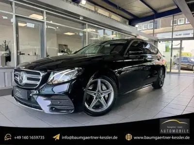 Gebraucht Mercedes E220 AMG line 194 PS (142 kW) 2019 Schwarz  unilack Kombi