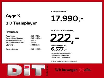 Juniper blue metallic/night sk Neu 2025 Toyota Aygo X SUV | 17.990 € (Fairer Preis)
