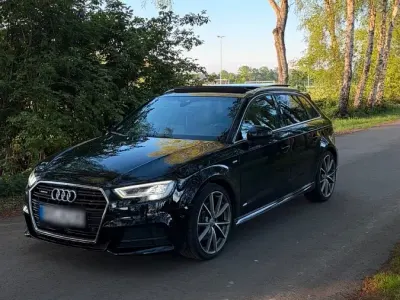 Używany Audi A3 S-Line 150 KM (110 kW) 2016 Czarny Sedan/Limuzyna