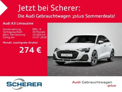 Gebraucht Audi A3 S-Line 116 PS (85 kW) 2025 Gletscherweiß metallic Limousine