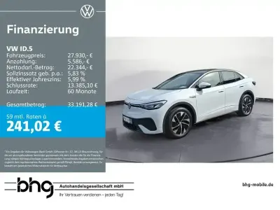 Brugt VW ID.5 Pro Performance 150 kW (204 HK) 2023 Hvid SUV