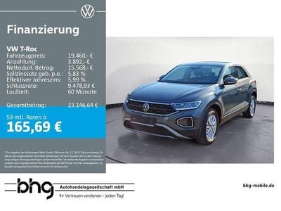 Käytetty VW T-Roc Basis 110 HP (80 kW) 2022 Harmaa Katumaasturi