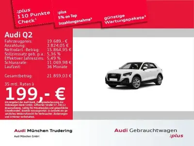 Gebraucht Audi Q2 110 PS (80 kW) 2023 Ibisweiß SUV
