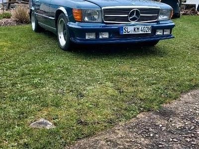 Second-hand Mercedes SL350 200 CP (147 kW) 1971 Albastru Cabrio