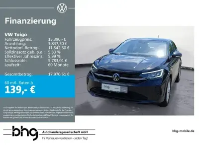 Gebraucht VW Taigo Basis 95 PS (69 kW) 2022 Schwarz SUV
