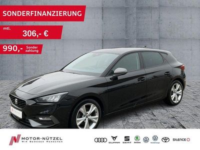 Usata Seat Leon FR-Line 150 CV (110 kW) 2022 Nero Berlina