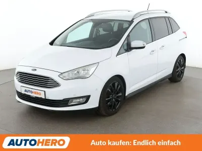 Gebraucht Ford Grand C-Max Titanium 150 PS (110 kW) 2017 Weiß Van / Kleinbus