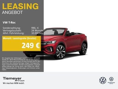 Usata VW T-Roc Cabriolet R-line 150 CV (110 kW) 2025 Rosso Cabrio
