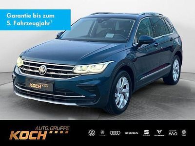 Nightshade blue metallic Gebraucht 2021 VW Tiguan Elegance SUV | 24.990 € (Fairer Preis)
