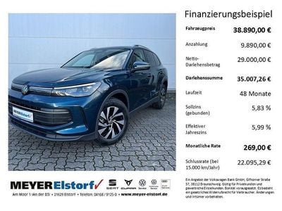 Neu VW Tiguan Life 150 PS (110 kW) 2025 Blau SUV