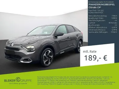 Gebraucht Citroën C4 PureTech 131 PS (96 kW) 2023 Lackierung platiniumgrau/typ aussenverkleidung metalliclackierung SUV