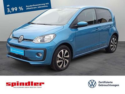 Gebraucht VW up! Active 65 PS (47 kW) 2022 Costa azul metallic Kleinwagen