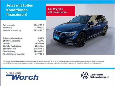 Gebraucht VW Passat Elegance 200 PS (147 kW) 2024 Lapiz blue metallic Kombi