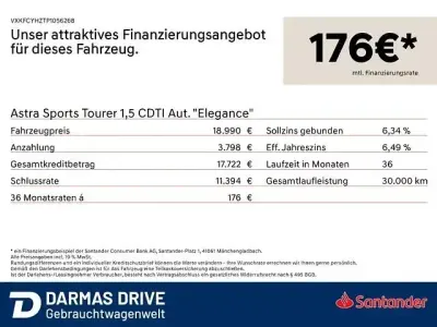 Usata Opel Astra Elegance 131 CV (96 kW) 2023 Nero Station wagon