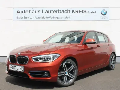 Usata BMW 120 Sport Line 190 CV (139 kW) 2018 Arancione Utilitaria