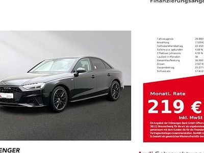 Gebraucht Audi A4 S-Line 150 PS (110 kW) 2023 Mythosschwarz Limousine