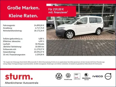 Occasion VW Caddy Basis 122 ch (89 kW) 2022 Blanc Monospace