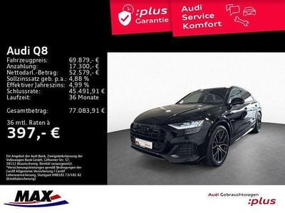 Gebraucht Audi Q8 S-Line 286 PS (210 kW) 2023 Mythosschwarz metallic SUV