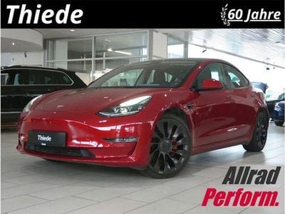 Gebraucht Tesla Model 3 Performance 461 kW (627 PS) 2021 Rot metallic Limousine
